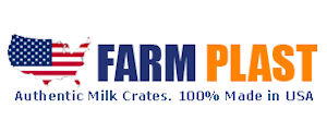 Milk Crates Made in the USA by FarmPlast