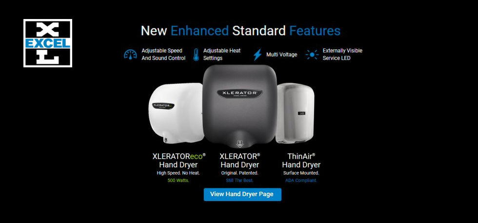 Excel Hand Dryer Made in USA