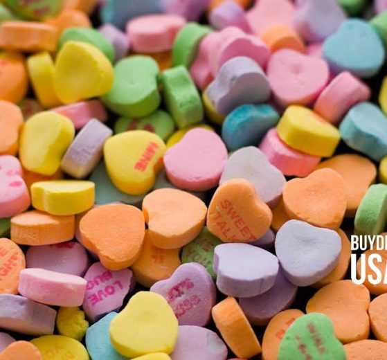 Candy Conversation Hearts Made in USA