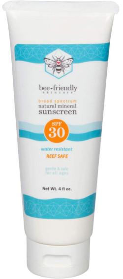Sunscreen Made in USA by Bee Friendly SPF 30