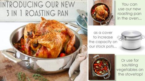 3 In 1 Roasting Pan from 360 Cookware