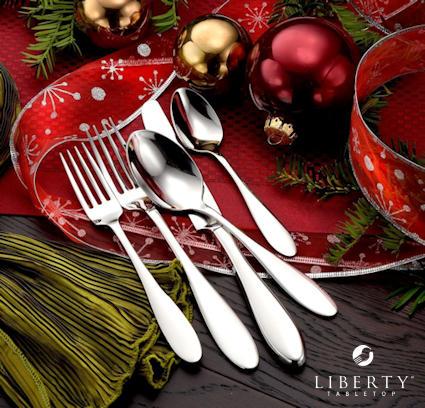 Flatware for your Christmas Table Made in the USA by Liberty Tabletop