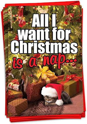 Adorable Cat Themed Christmas Cards Made in the USA