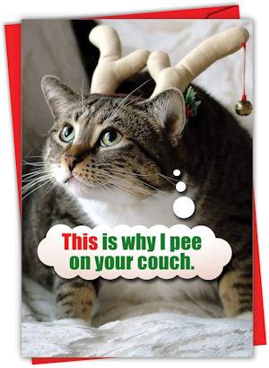 Funny Made in the USA Cat Christmas Cards