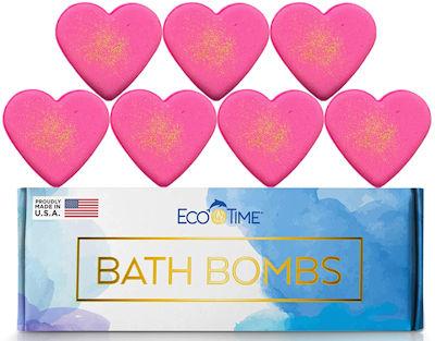 Bath Bombs Made in the USA. Heart shaped bath bombs.