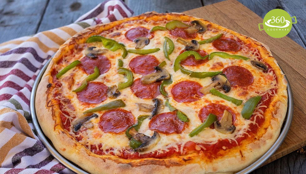 Pizza Pan Made in the USA by 360 Cookware BuyDirectUSA