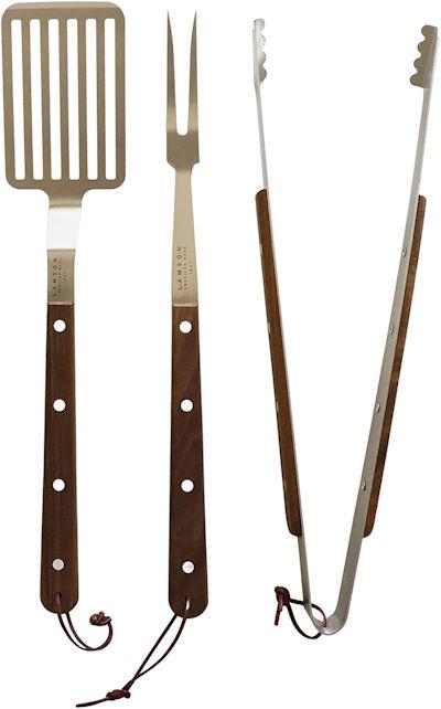 Set of 3 BBQ Grilling Tools Made in USA
