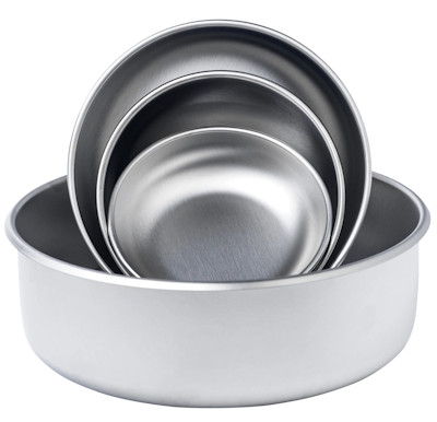 Stainless Steel Dog Bowls Made in the USA