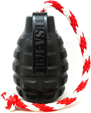 Grenade Dog Toy and Treat Dispenser Made in USA