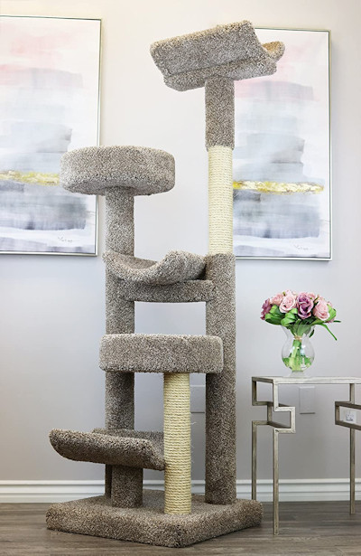 Staggered Cat Tower Tree Made in the USA