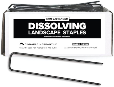 Dissolving Landscape Staples Made in the USA